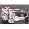 Image 3 : STERLING SILVER 2 CT CZ WOMAN'S RING