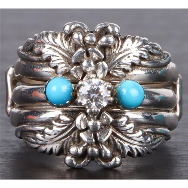 STERLING SILVER LADIES WEDDING SET