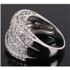 Image 3 : STERLING SILVER CUBIC ZIRCONIUM LADIES RING