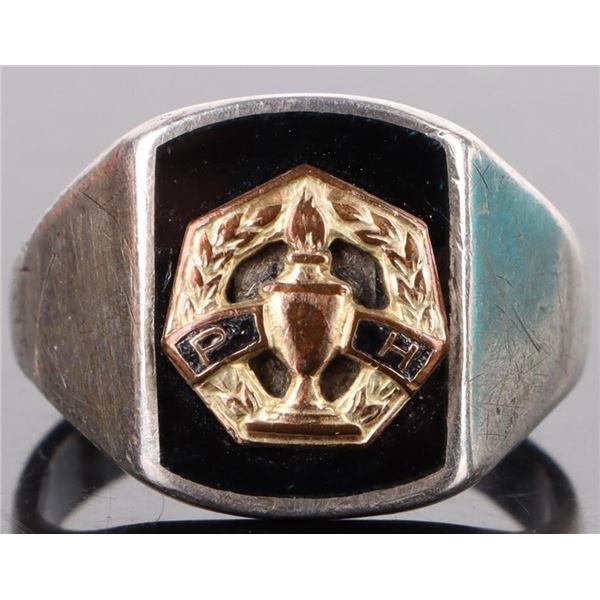 VINTAGE STERLING SILVER woman's class ring
