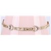 Image 1 : 18K YELLOW & WHITE GOLD HEART LADIES BRACELET
