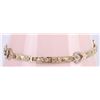 Image 3 : 18K YELLOW & WHITE GOLD HEART LADIES BRACELET