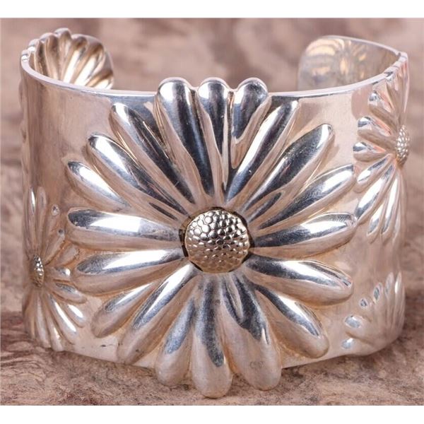 TIFFANY & CO DAISY STERLING SILVER CUFF BRACELET