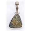 Image 2 : PYRITE STERLING SILVER NECKLACE CHARMS LOT OF 4