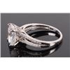 Image 5 : 3CT CZ MATCHING STERLING SILVER RING & EARRING SET