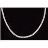 Image 2 : 10K WHITE GOLD MOISSANITE LADIES NECKLACE- 15CTW