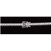 Image 4 : 10K WHITE GOLD MOISSANITE LADIES NECKLACE- 15CTW