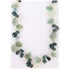 Image 2 : ALTERNATING FLOWER & LEAF GREEN JADE NECKLACE