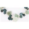 Image 3 : ALTERNATING FLOWER & LEAF GREEN JADE NECKLACE