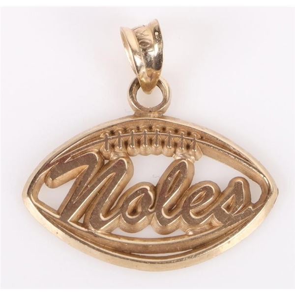 10K YELLOW GOLD FLORIDA STATE SEMINOLES PENDANT