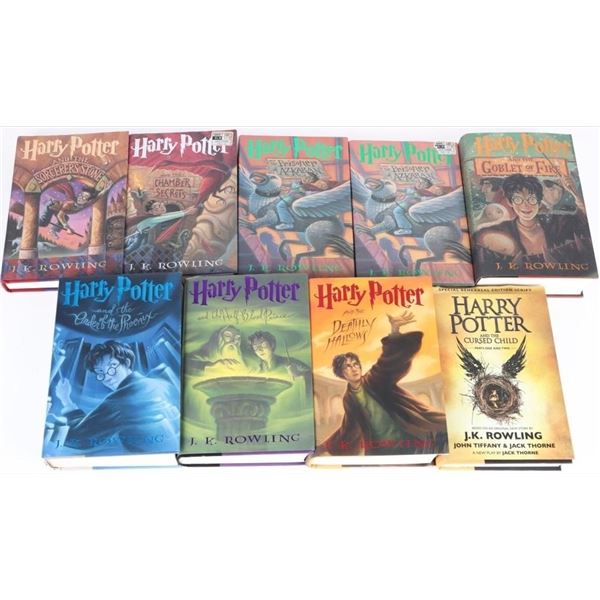 HARRY POTTER J .K. ROWLING NINE BOOK COLLECTION