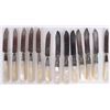 Image 3 : ANTIQUE STERLING SILVER MOP HANDLE FLATWARE SET