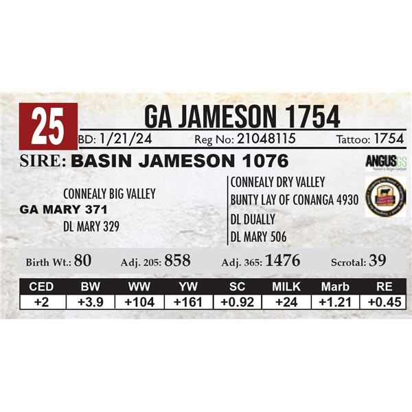 GA Jameson 1754