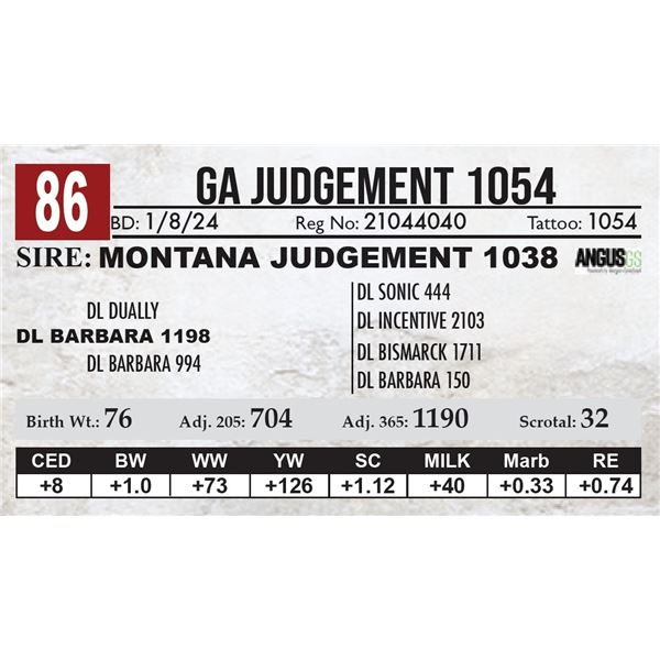 GA Judgement 1054