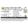 Image 1 : Circle L Silver Bow L883