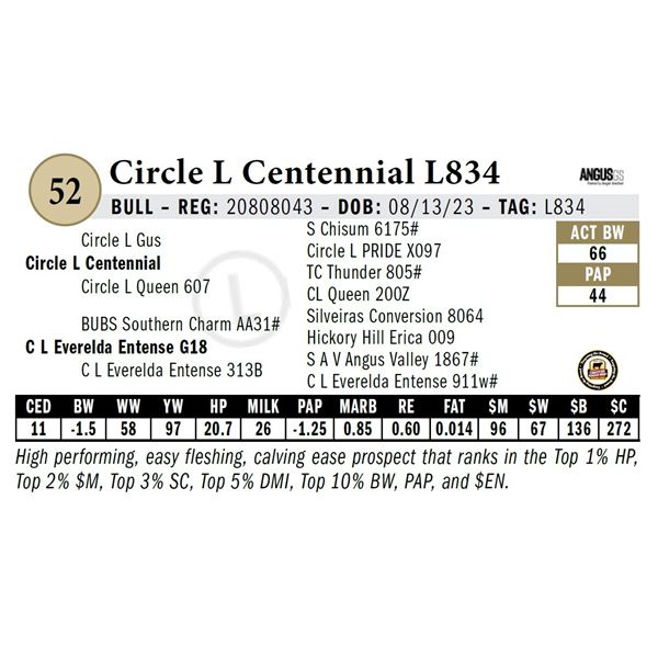 Circle L Centennial L834