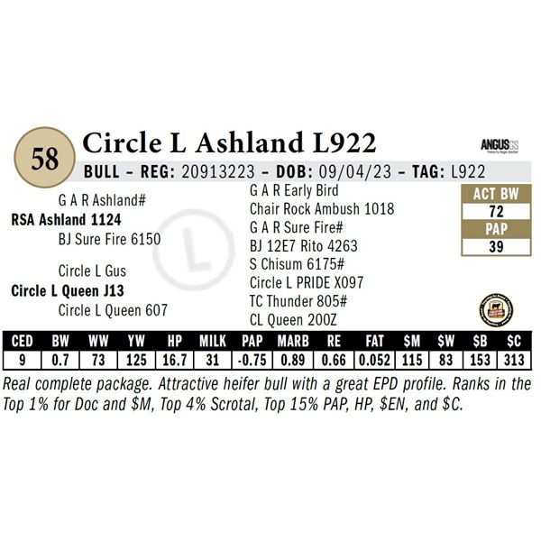 Circle L Ashland L922