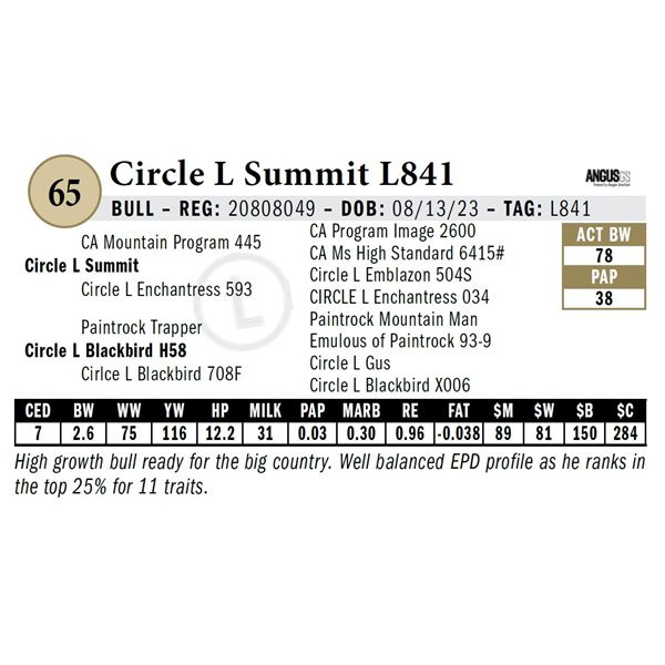 Circle L Summit L841