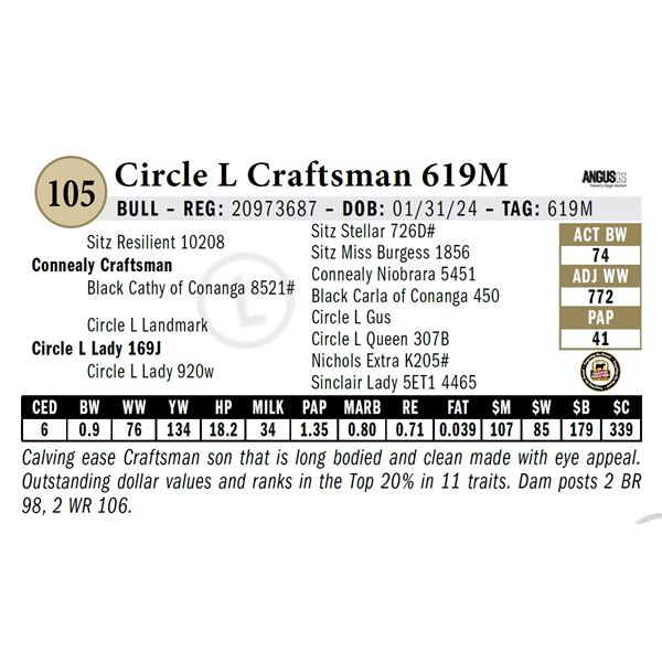 Circle L Craftsman 619M