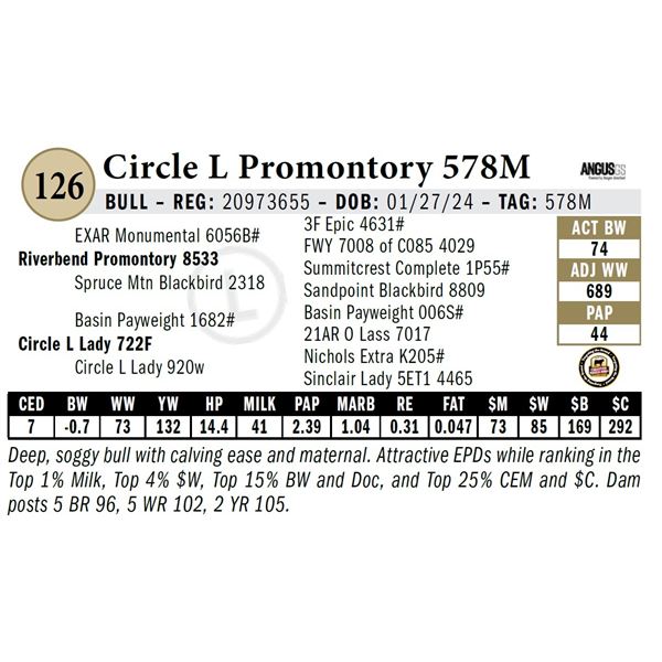 Circle L Promontory 578M