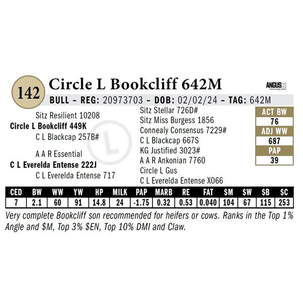 Circle L Bookcliff 642M