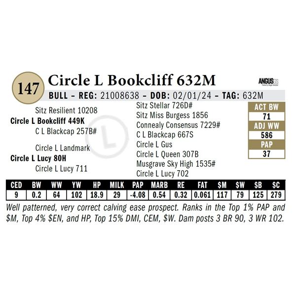 Circle L Bookcliff 632M