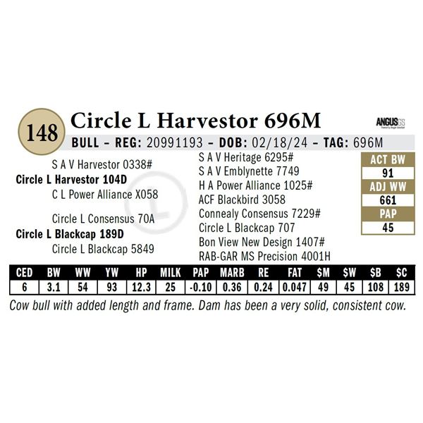 Circle L Harvestor 696M