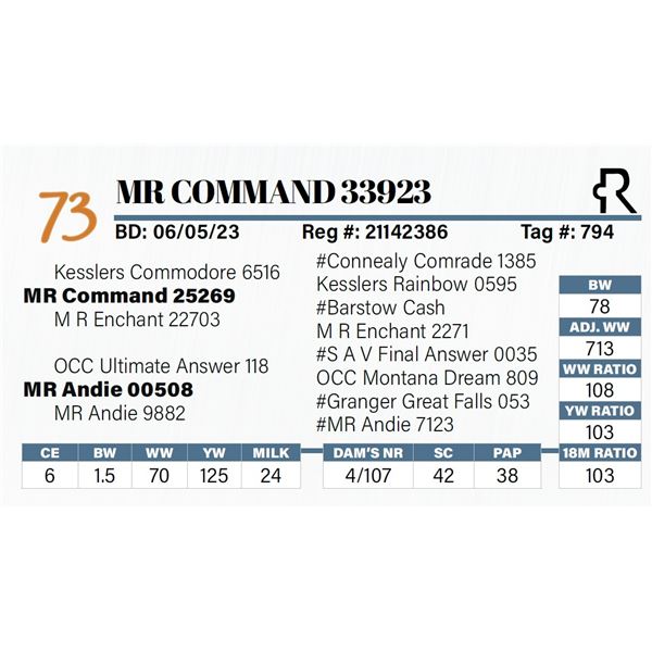 MR Command 33923