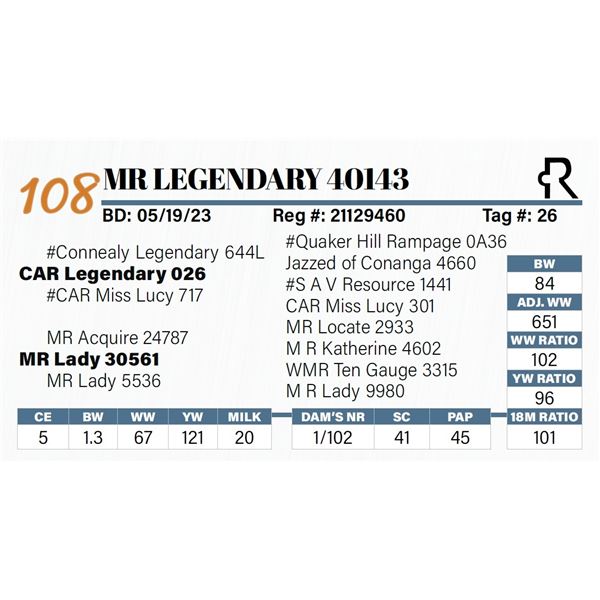 MR Legendary 40143
