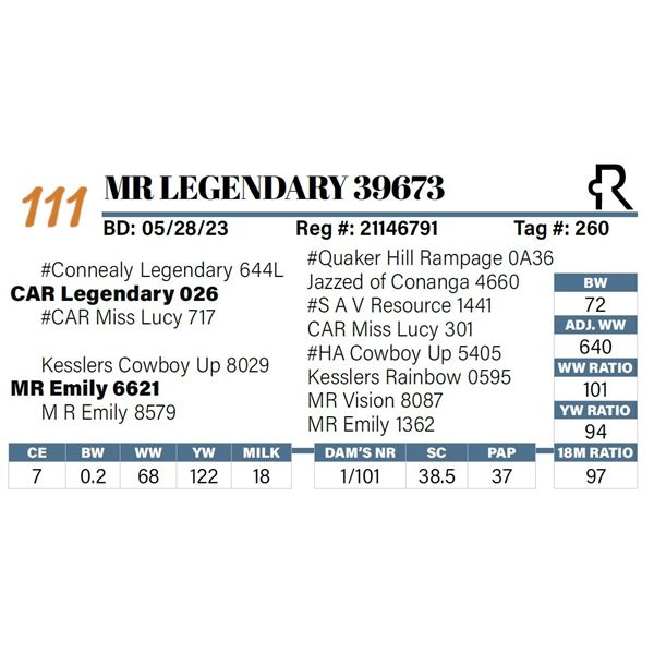 MR Legendary 39673