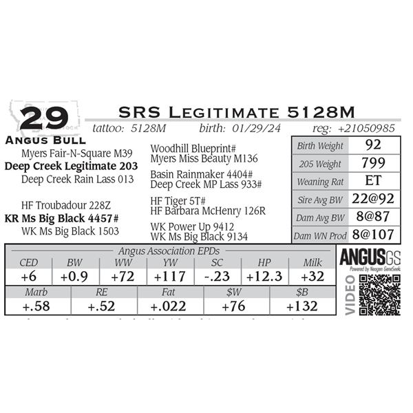 SRS Legitimate 5128M