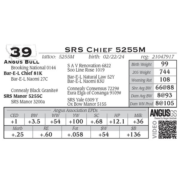 SRS Chief 5255M