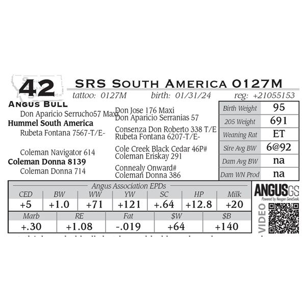 SRS South America 0127M