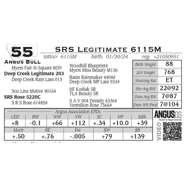 SRS Legitimate 6115M