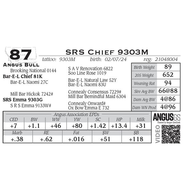 SRS Chief 9303M