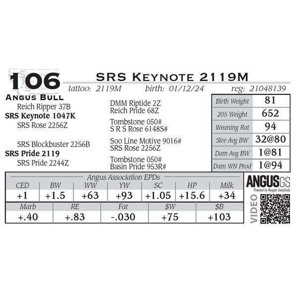 SRS Keynote 2119M