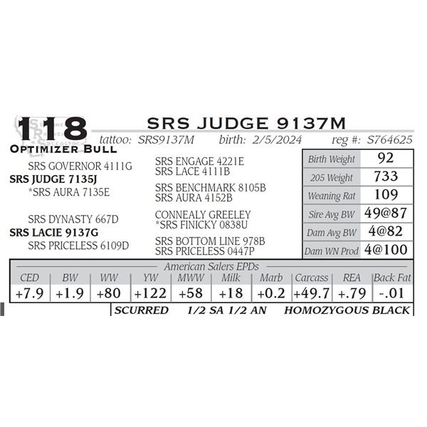 SRS JUDGE 9137M