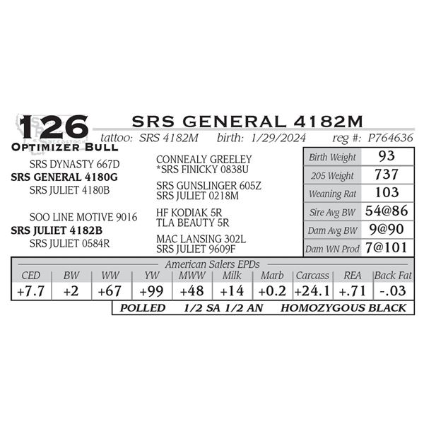 SRS GENERAL 4182M