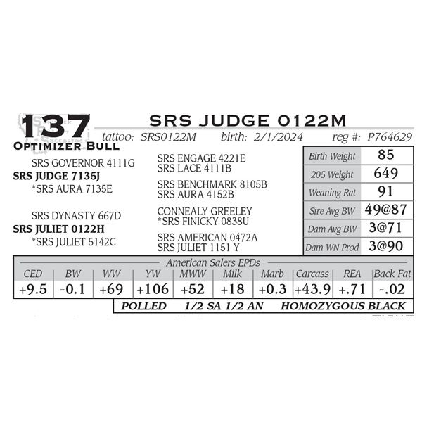 SRS JUDGE 0122M