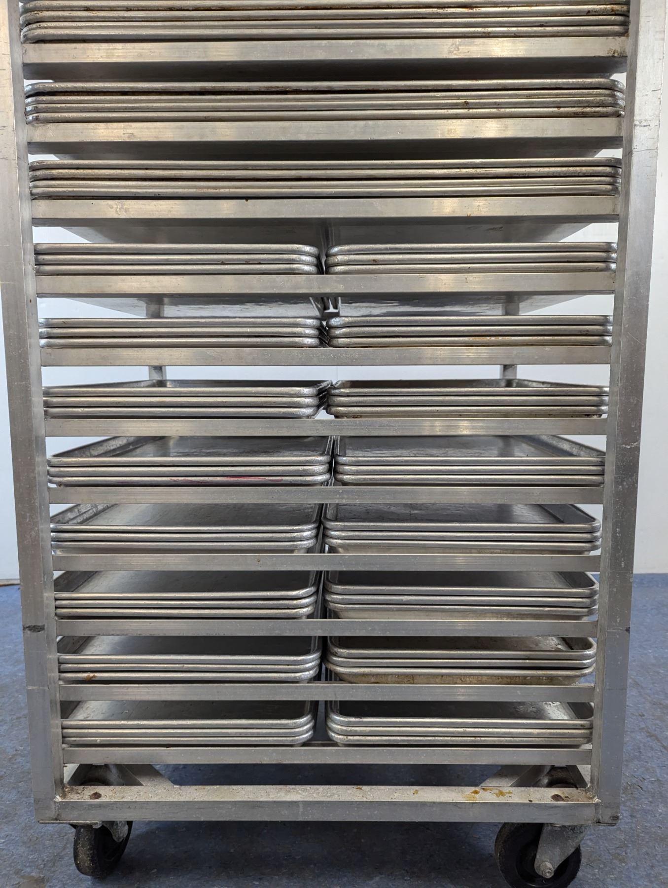Lbd Rack 20 Slide Mobile Sheet Pan Rack With 38 Full & 48 Half Size Sheet Pans ...
