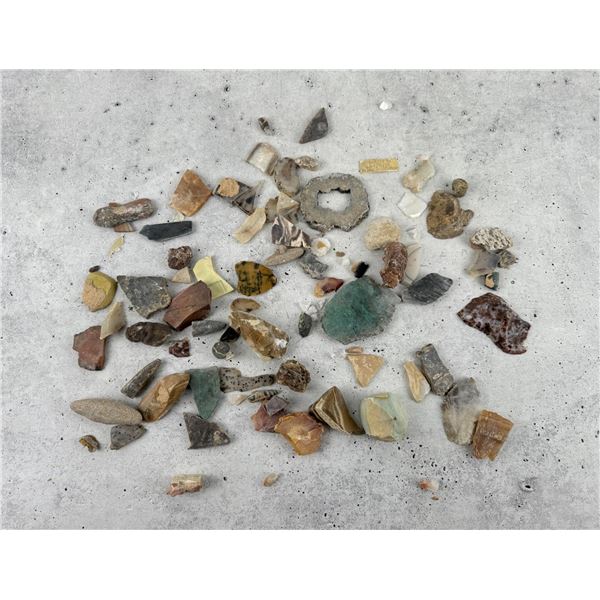 Collection Of Lapidary Material Mineral Slabs
