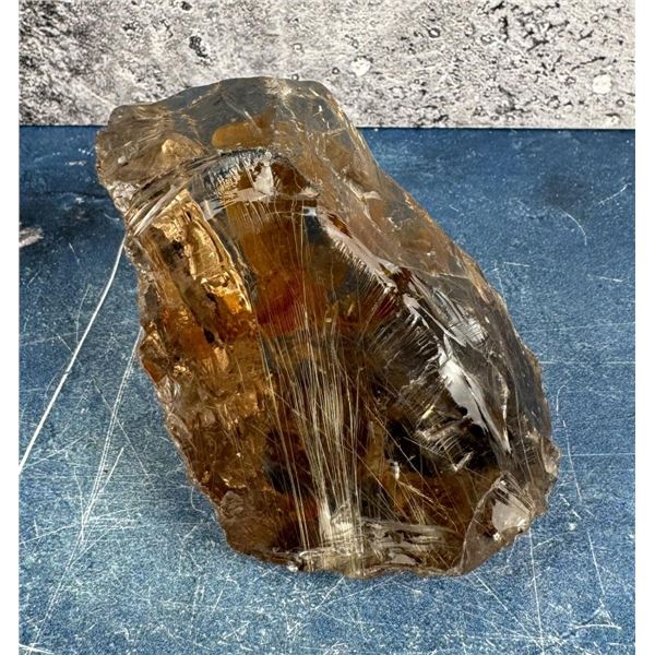 Rutilated Smoky Quartz Mineral Specimen
