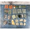 Image 1 : Collection Of Lapidary Material Mineral Slabs