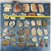 Image 2 : Collection Of Lapidary Material Mineral Slabs