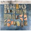 Image 1 : Collection Of Lapidary Material Mineral Slabs