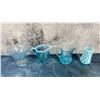 Image 1 : Collection of Blue Glass Pitchers Creamers