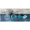 Image 5 : Collection of Blue Glass Pitchers Creamers