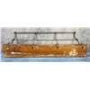 Image 3 : Antique Oak Railroad Coat Luggage Rack