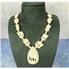 Image 1 : Carved Bone Elephant Necklace
