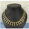 Image 1 : Green Rhinestone Costume Jewelry Bib Necklace